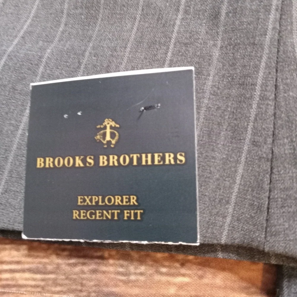Brooks Brothers Explorer‎ Regent Fit Men's Blazer 46 Reg Gray Pinstripe
